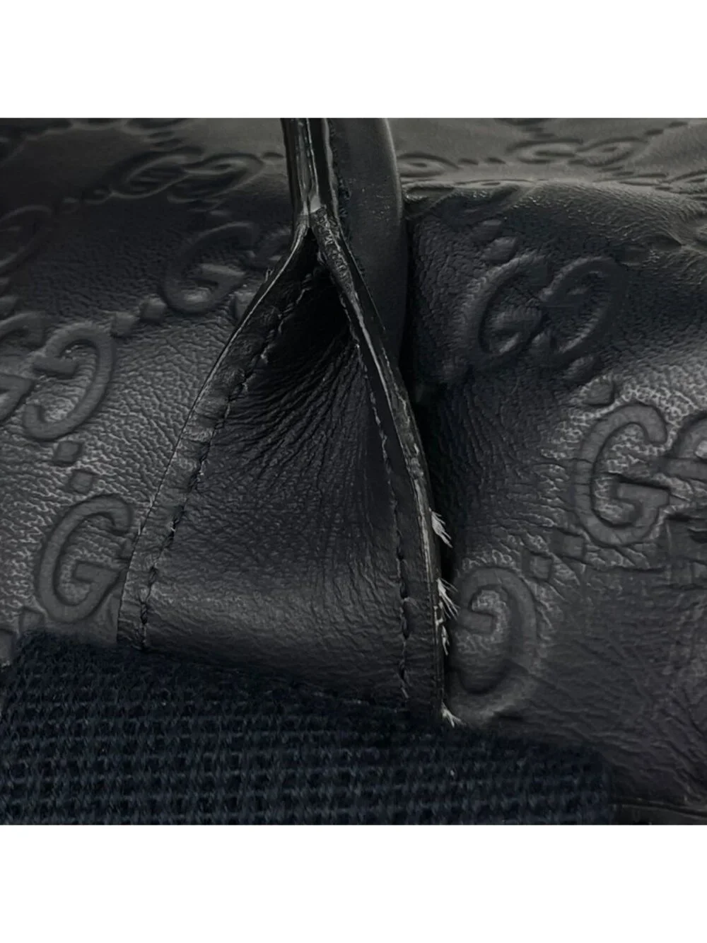 Gucci Backpack Guccissima Leather Navy